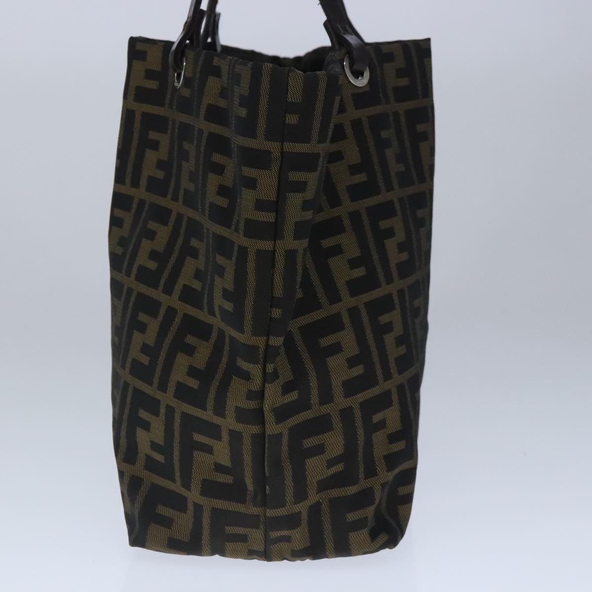 FENDI Zucca Canvas Tote Bag Brown Black ep6620