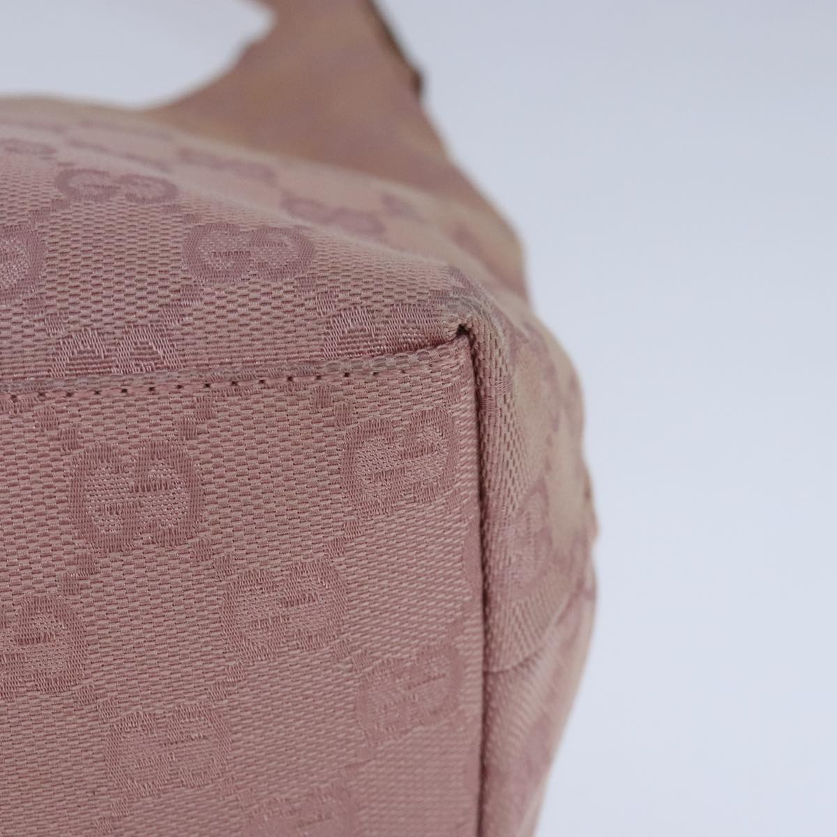 GUCCI GG Canvas Shoulder Bag Pink 001 3386 ep6633