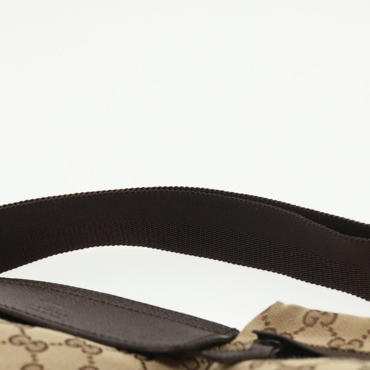 GUCCI GG Canvas Waist bag Beige Silver 28566 ep6652