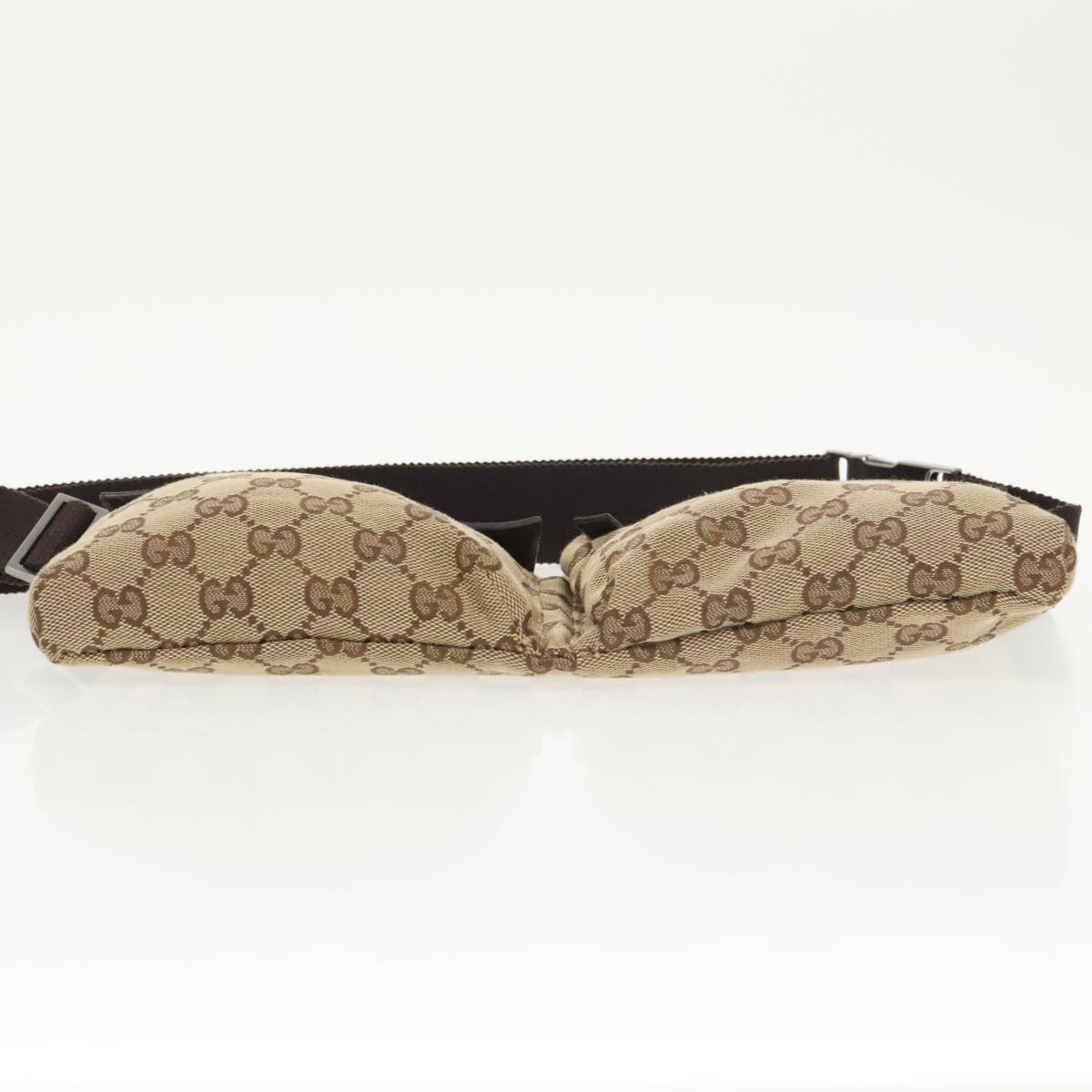 GUCCI GG Canvas Waist bag Beige Silver 28566 ep6652