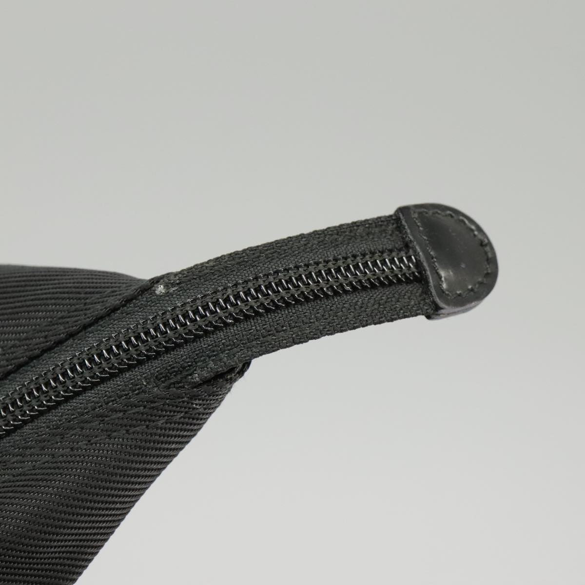 GUCCI Bamboo Hand Bag Nylon Black Silver 002 2058 0412 5 ep6674
