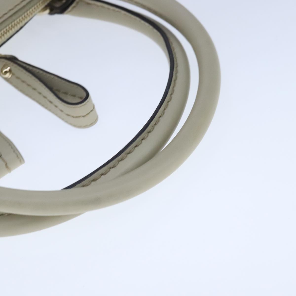 GUCCI Guccissima GG Sukey Hand Bag Leather White ep6679