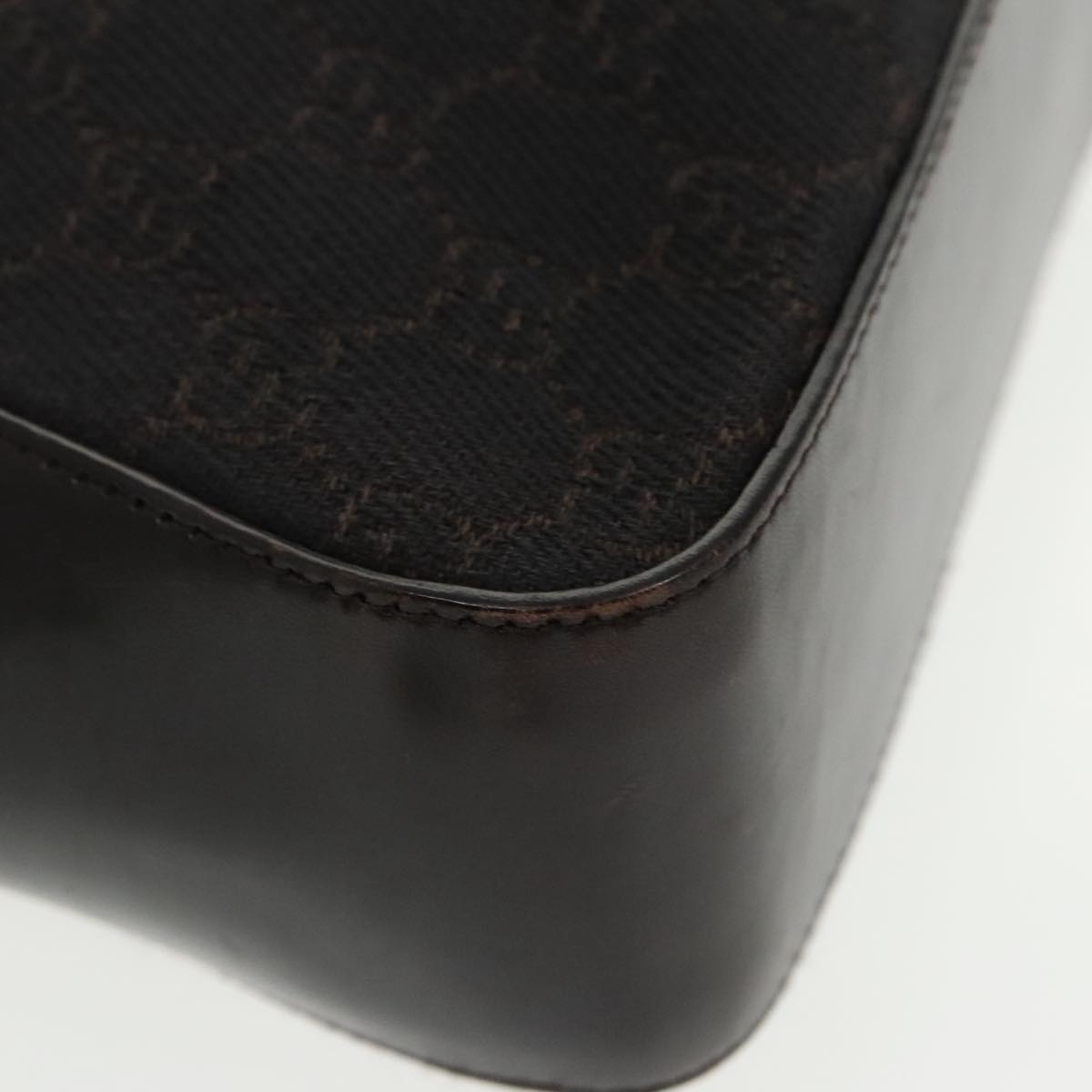 GUCCI GG Canvas Tote Bag Silver Brown 73983 ep6697