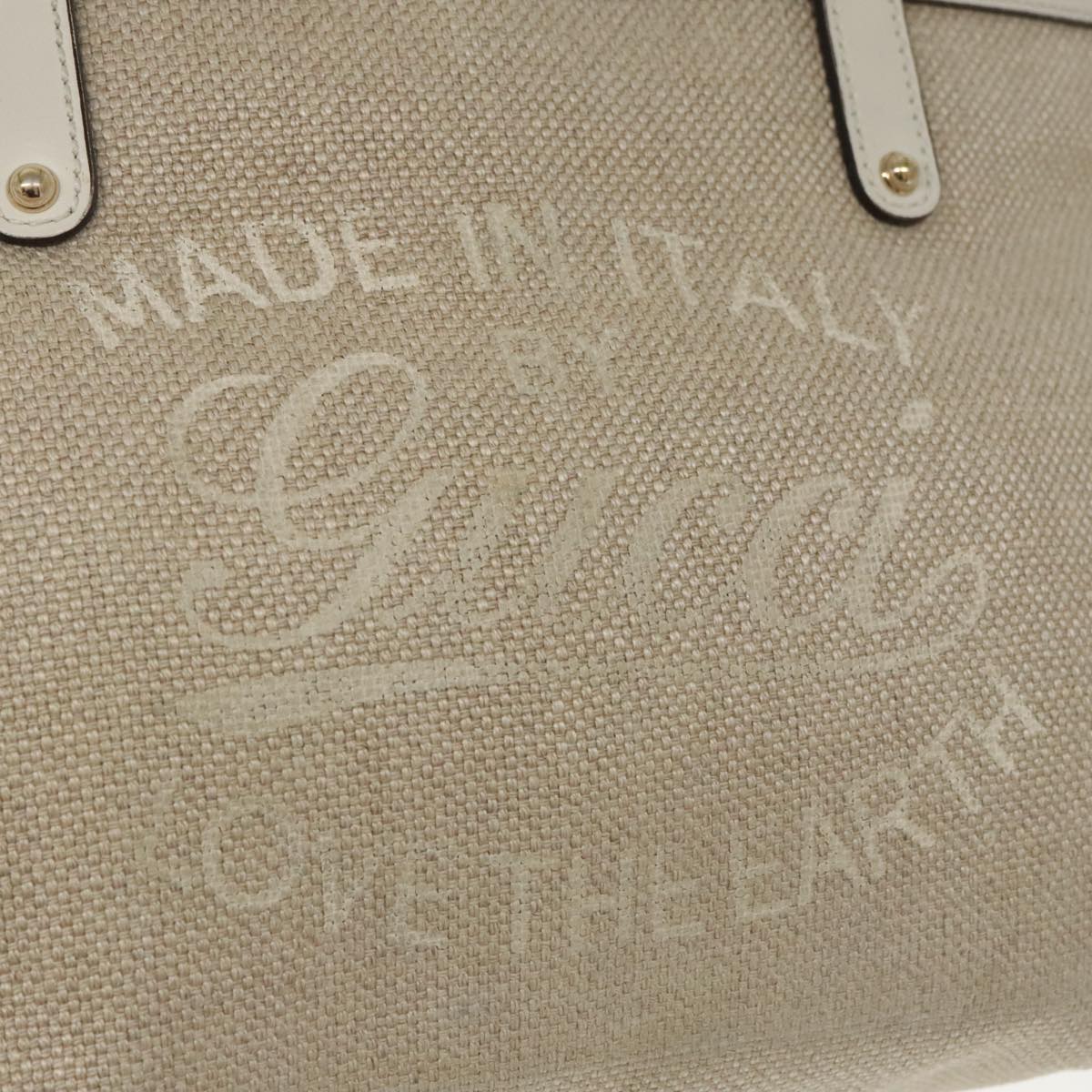 GUCCI Tote Bag Canvas Beige 269878 ep6705