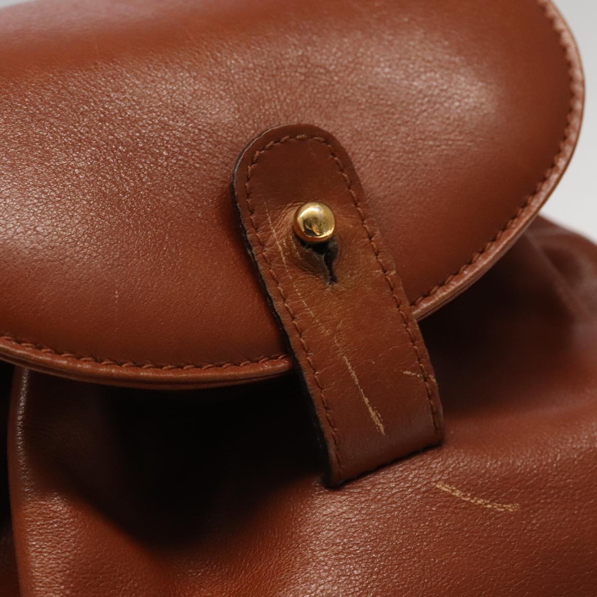 GUCCI Bamboo Backpack Leather Brown Gold 003 3444 0030 ep6741