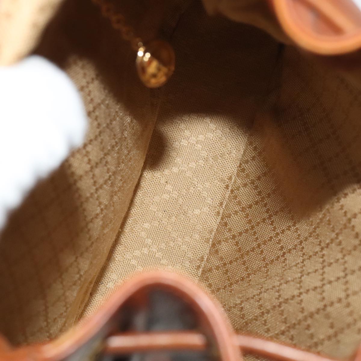 GUCCI Bamboo Backpack Leather Brown Gold 003 3444 0030 ep6741