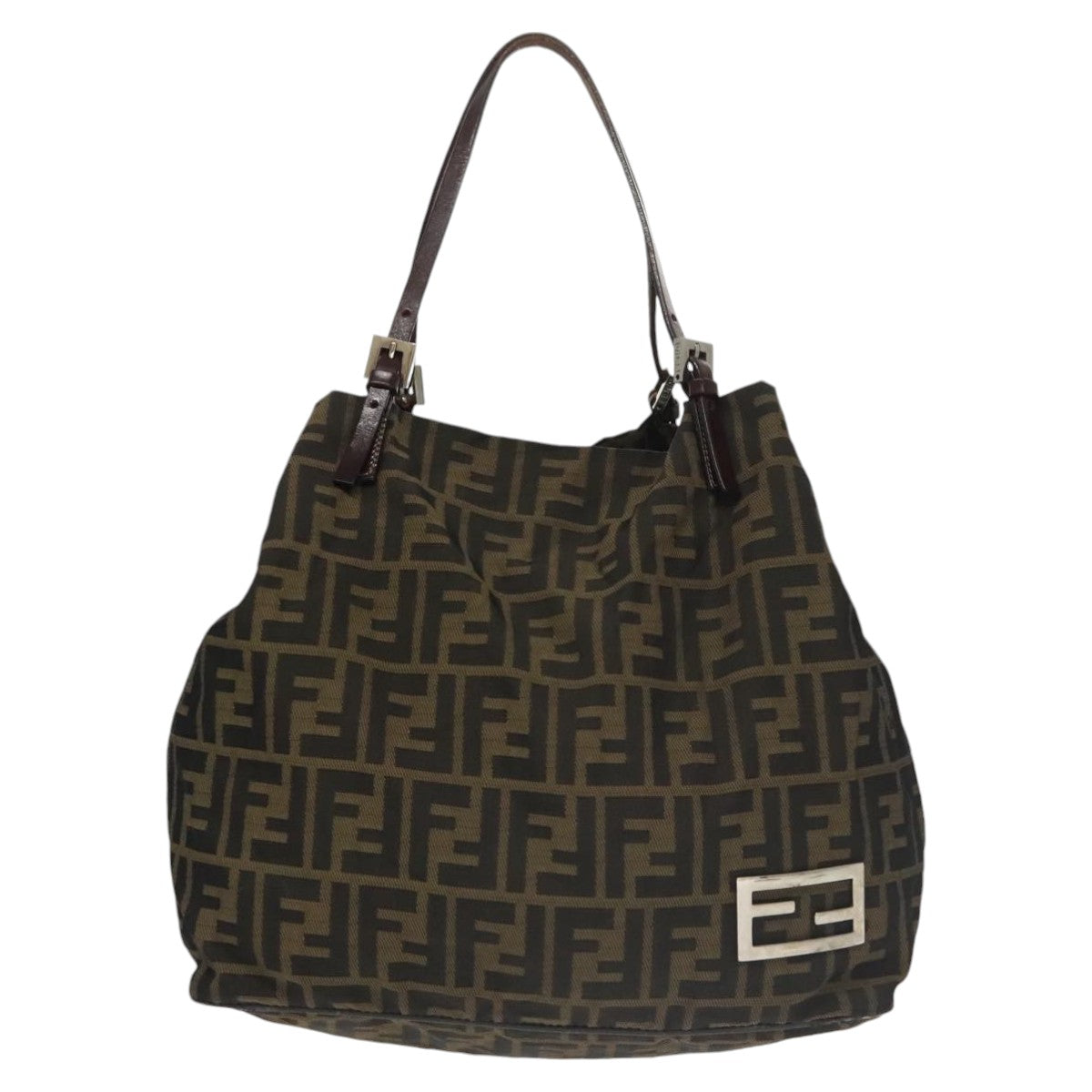 FENDI Zucca Canvas Tote Bag Khaki ep6785