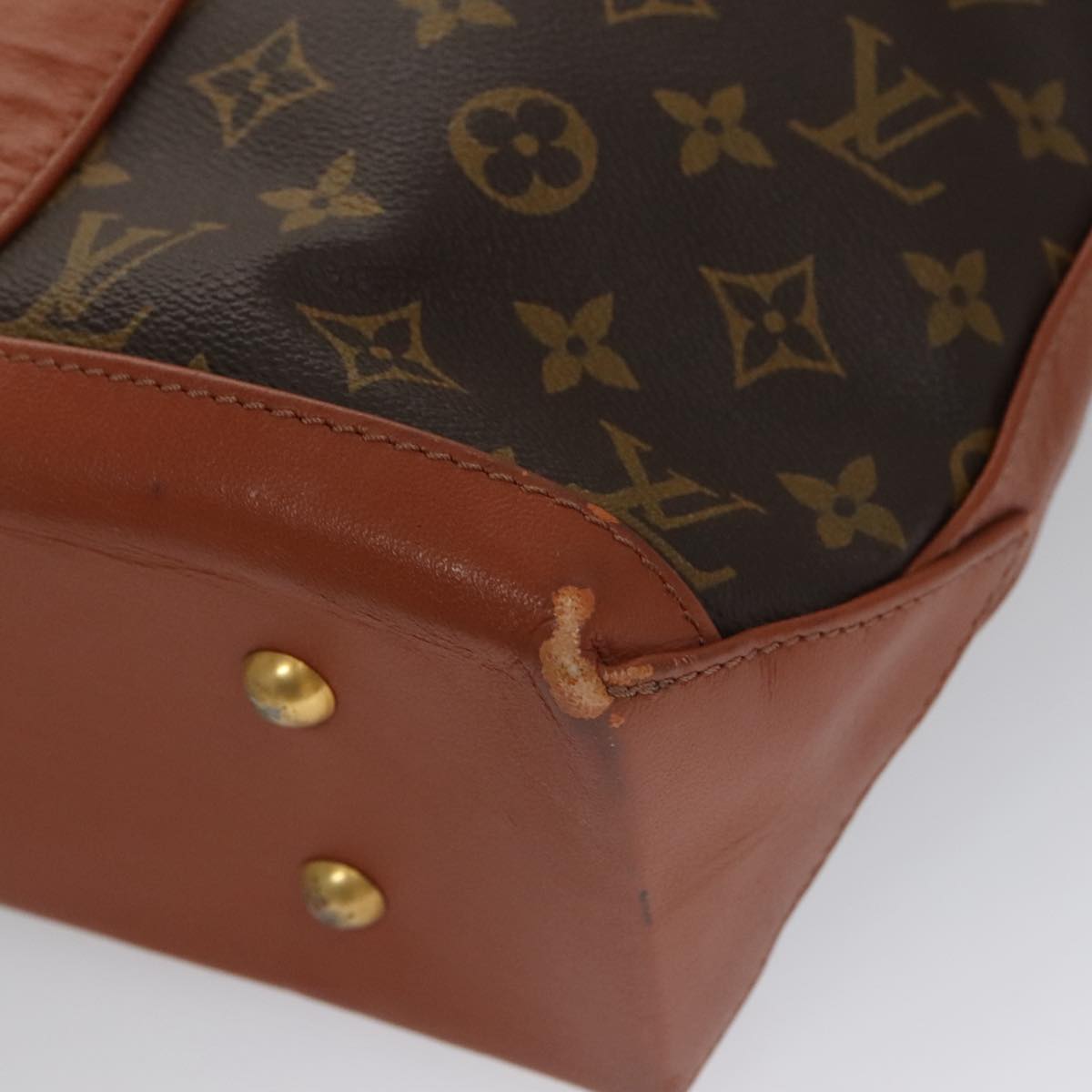 LOUIS VUITTON Monogram Sac Weekend PM Tote Bag M42425 LV ep6826