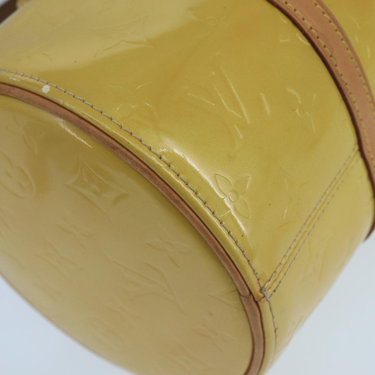 LOUIS VUITTON Monogram Vernis Bedford Hand Bag Beige M91006 LV ep6850