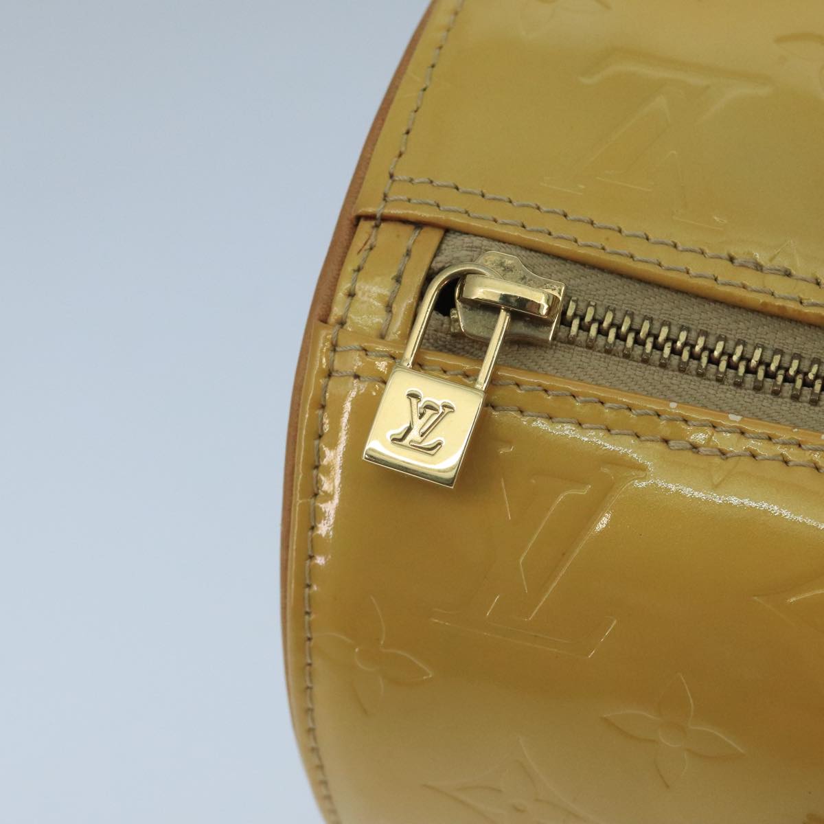 LOUIS VUITTON Monogram Vernis Bedford Hand Bag Beige M91006 LV ep6850