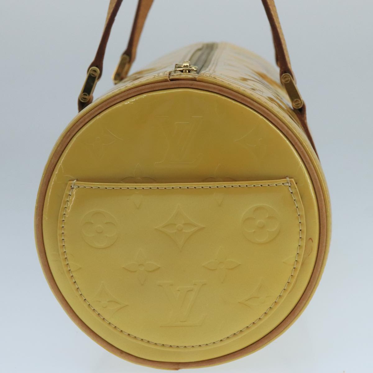 LOUIS VUITTON Monogram Vernis Bedford Hand Bag Beige M91006 LV ep6850