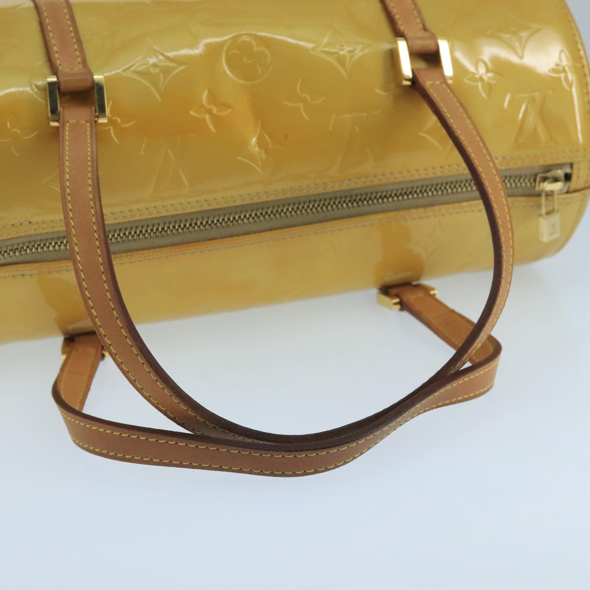 LOUIS VUITTON Monogram Vernis Bedford Hand Bag Beige M91006 LV ep6850