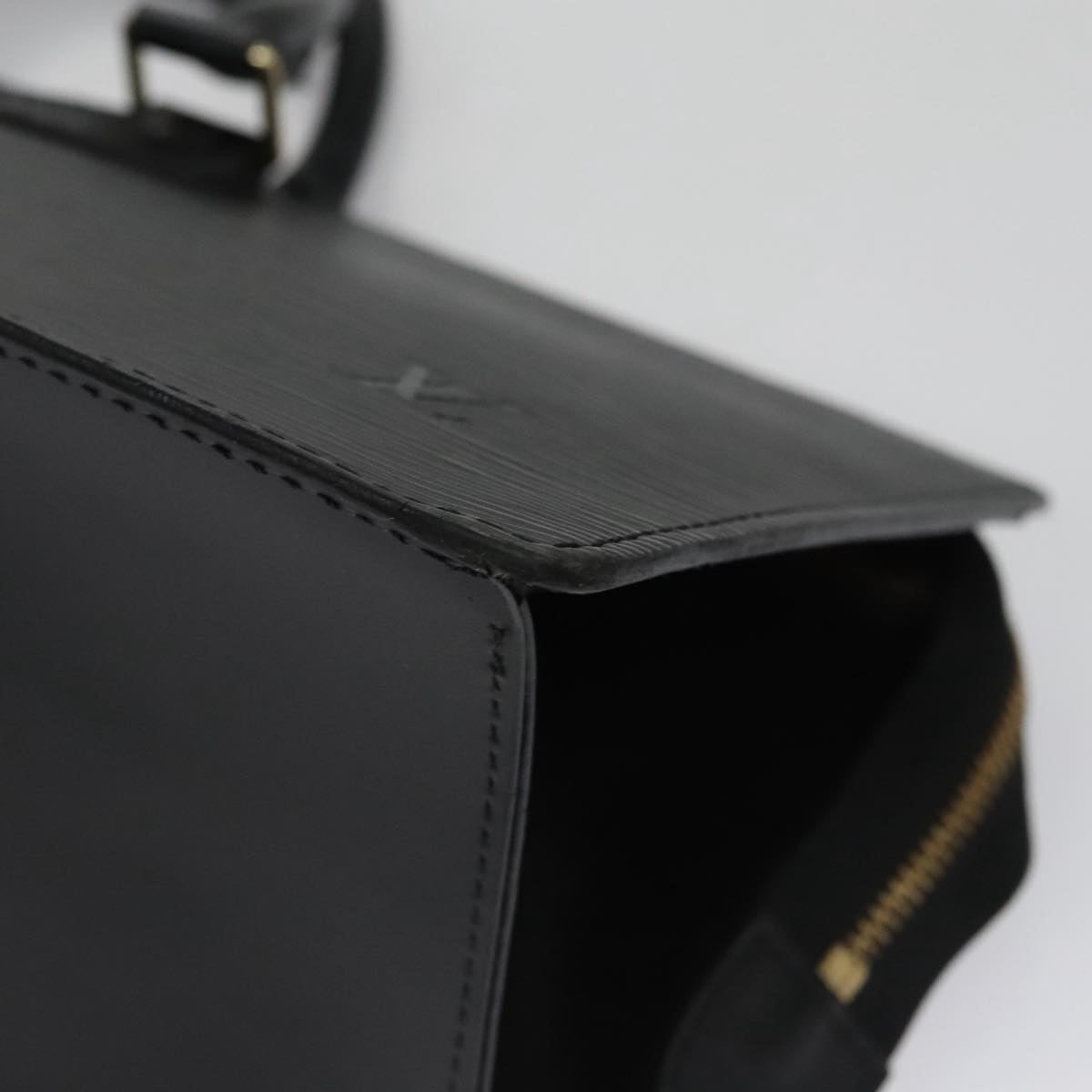 LOUIS VUITTON Epi Sac Triangle Hand Bag Black M52092 LV ep6880