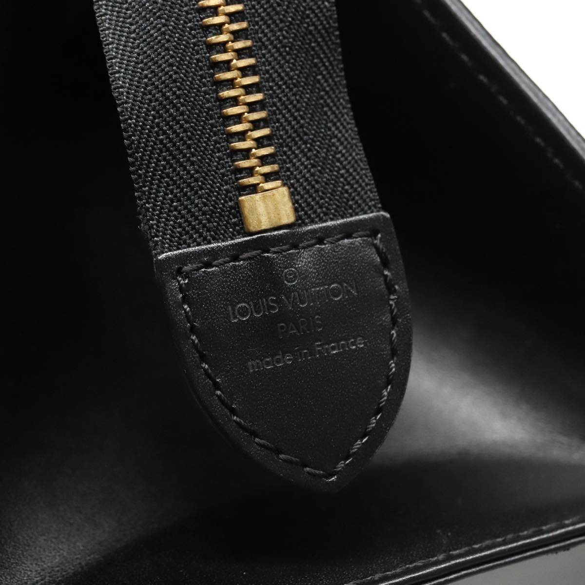 LOUIS VUITTON Epi Sac Triangle Hand Bag Black M52092 LV ep6880