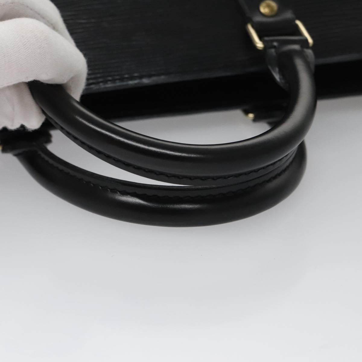 LOUIS VUITTON Epi Sac Triangle Hand Bag Black M52092 LV ep6880