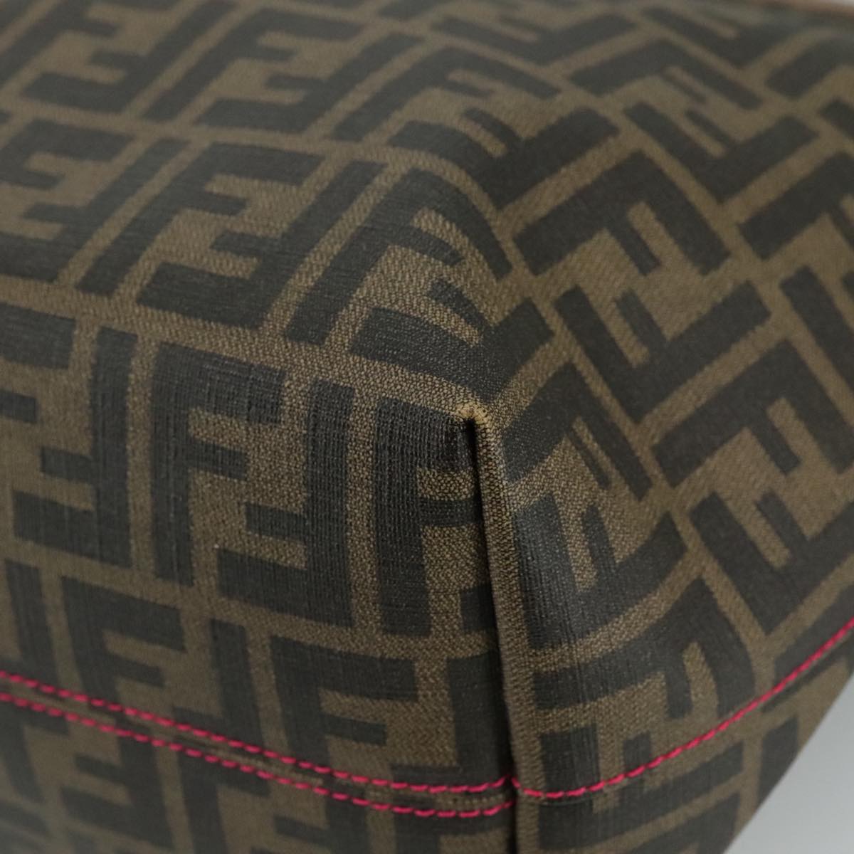 FENDI Zucca Canvas Tote Bag Brown Black ep6901