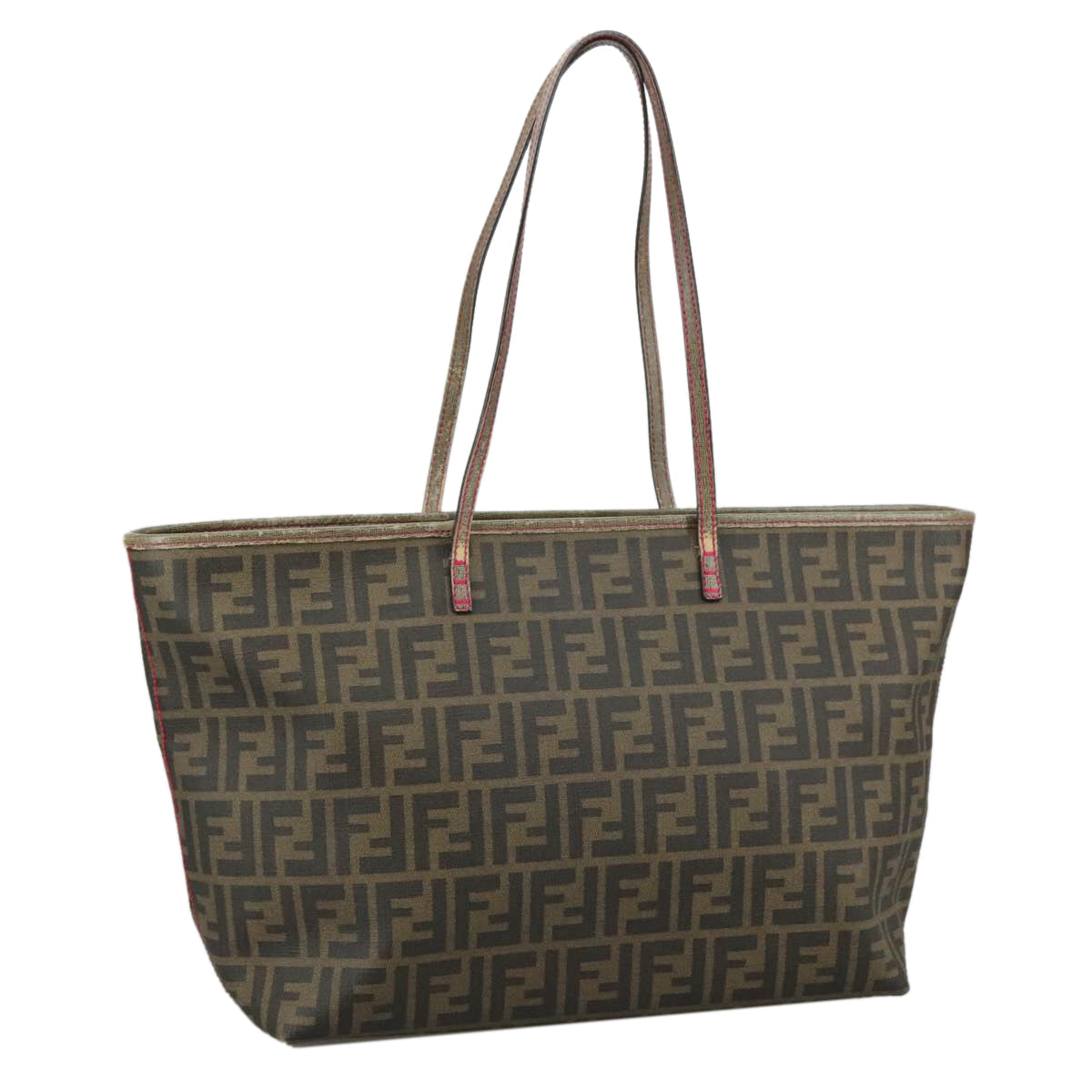 FENDI Zucca Canvas Tote Bag Brown Black ep6901