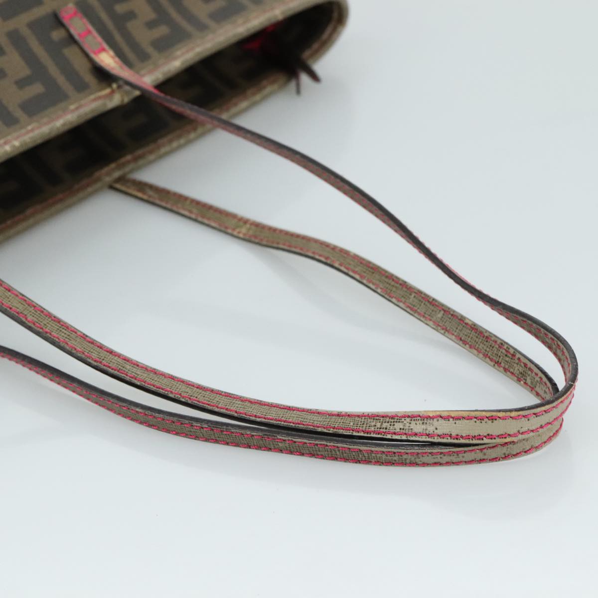 FENDI Zucca Canvas Tote Bag Brown Black ep6901