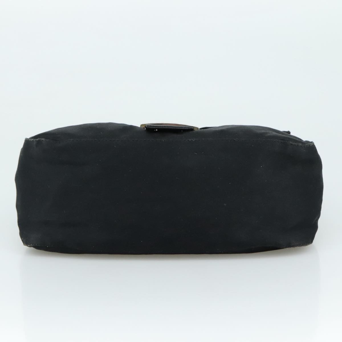 FENDI Mamma Baguette Shoulder Bag Nylon Black Silver ep6902