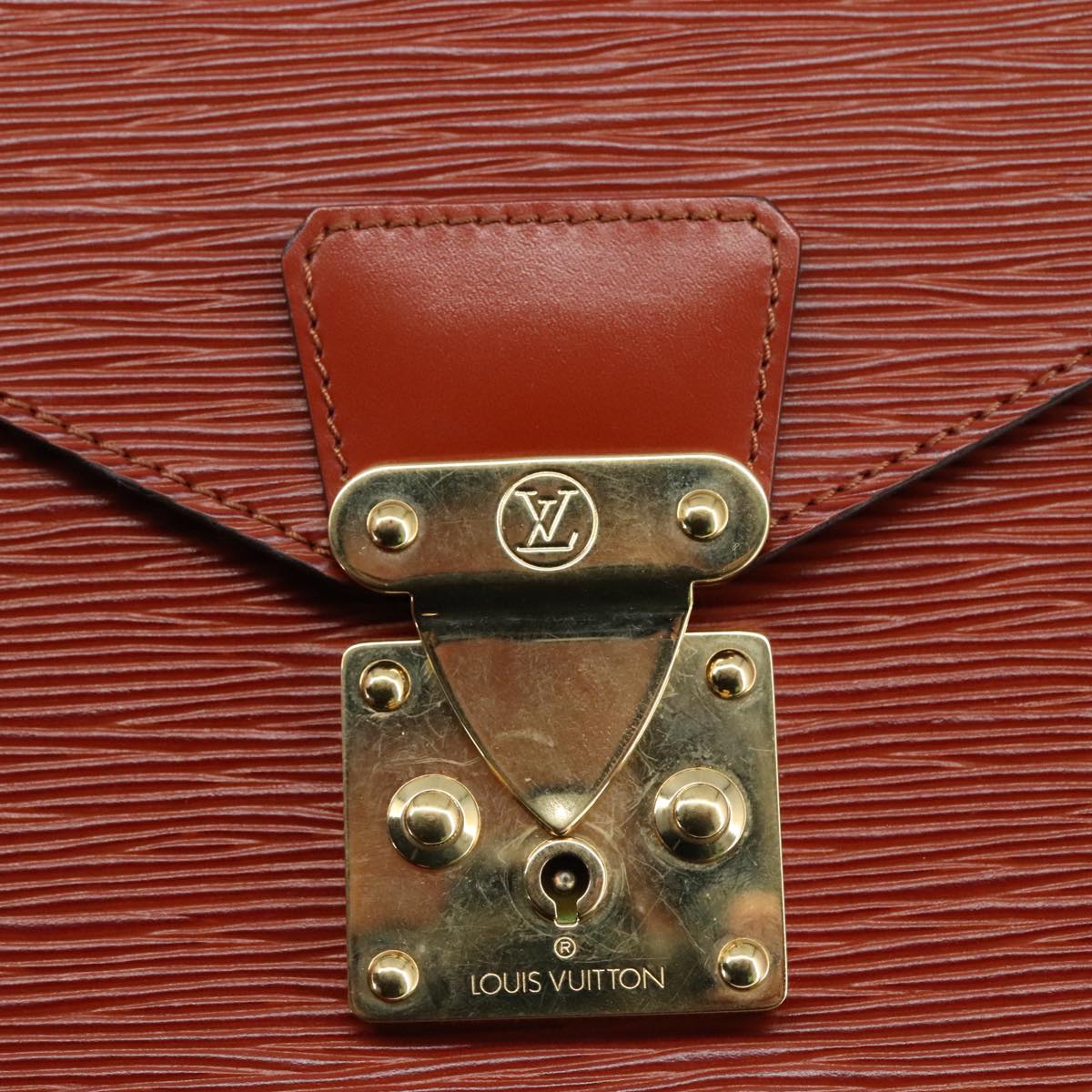 LOUIS VUITTON Epi Monceau 28 Hand Bag Brown M52123 LV ep6907