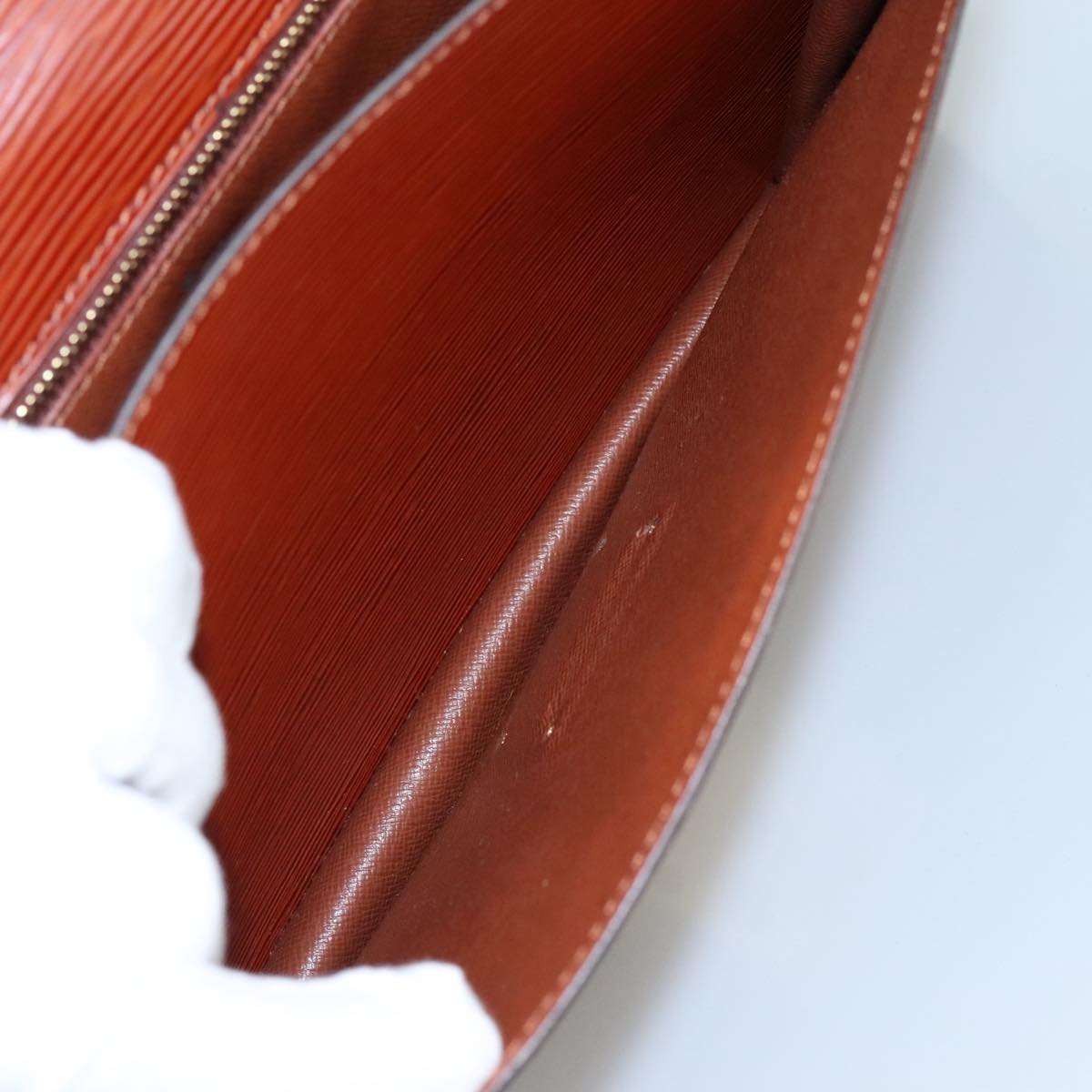 LOUIS VUITTON Epi Monceau 28 Hand Bag Brown M52123 LV ep6907