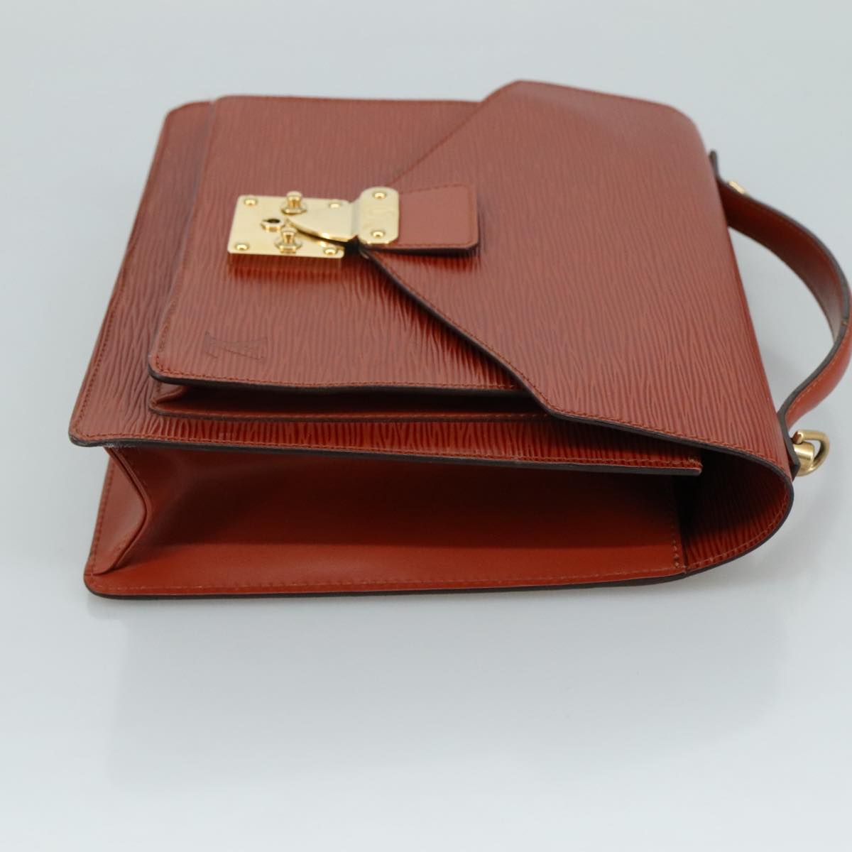 LOUIS VUITTON Epi Monceau 28 Hand Bag Brown M52123 LV ep6907