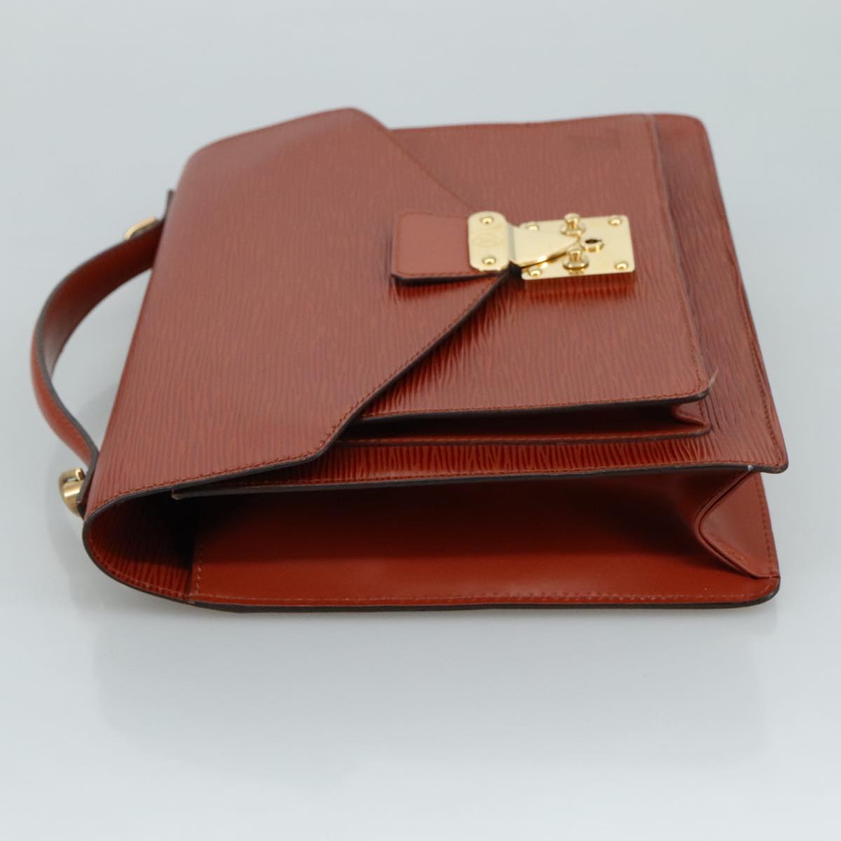LOUIS VUITTON Epi Monceau 28 Hand Bag Brown M52123 LV ep6907