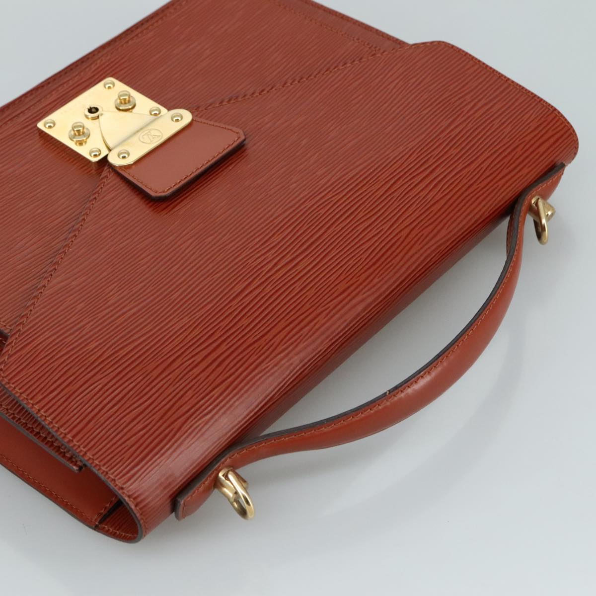 LOUIS VUITTON Epi Monceau 28 Hand Bag Brown M52123 LV ep6907