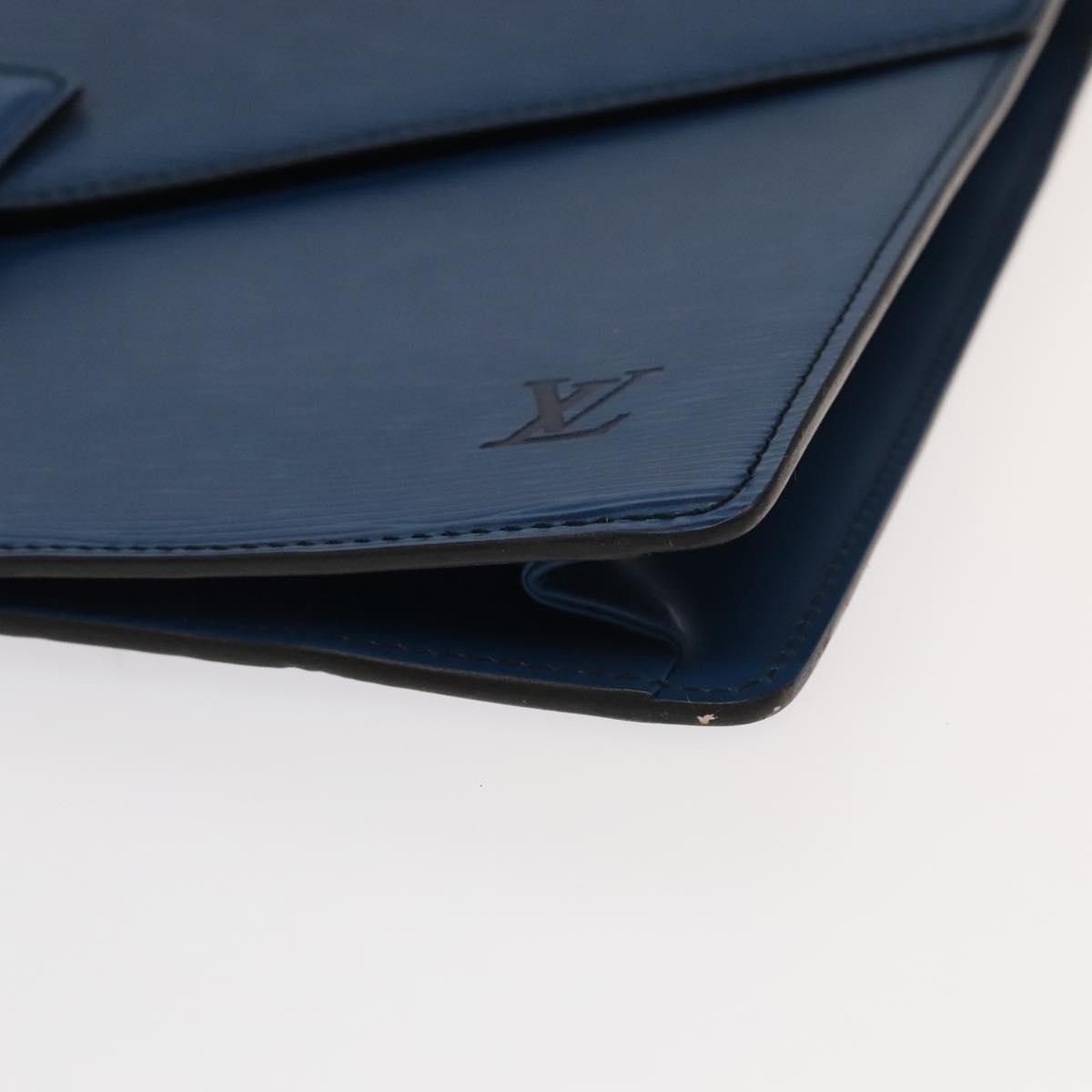 LOUIS VUITTON Epi Porte Documents Bandouliere Bag Toledo Blue LV ep6912