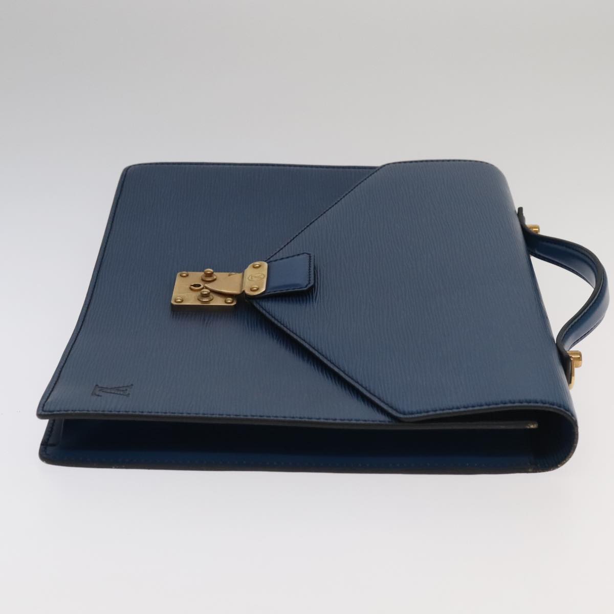 LOUIS VUITTON Epi Porte Documents Bandouliere Bag Toledo Blue LV ep6912