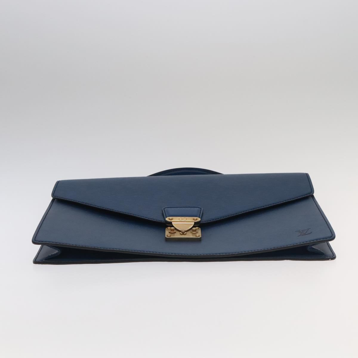 LOUIS VUITTON Epi Porte Documents Bandouliere Bag Toledo Blue LV ep6912