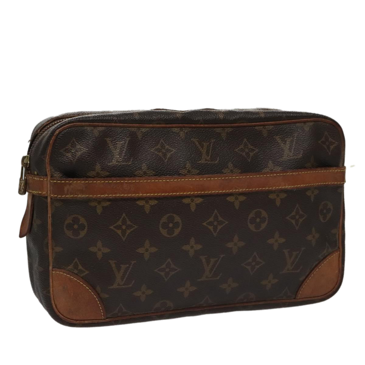 LOUIS VUITTON Monogram Compiegne 28 Clutch Bag M51845 LV ep6924