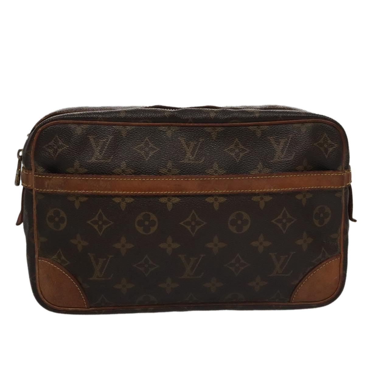 LOUIS VUITTON Monogram Compiegne 28 Clutch Bag M51845 LV ep6924