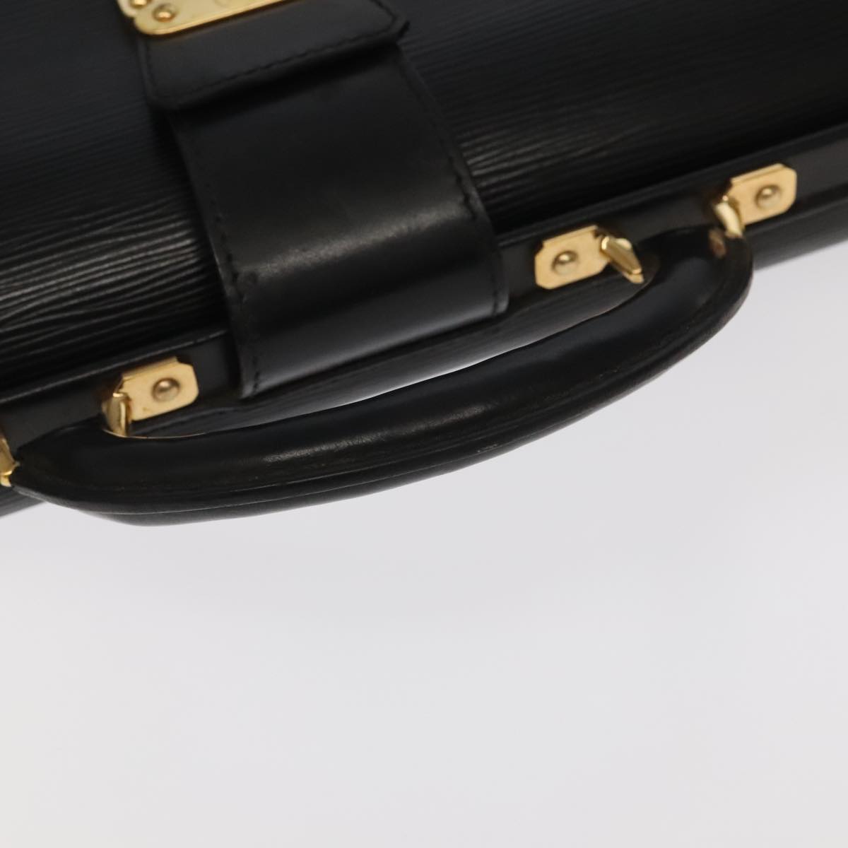 LOUIS VUITTON Epi Serviette Fermoir Business Bag Black M54352 LV ep6933