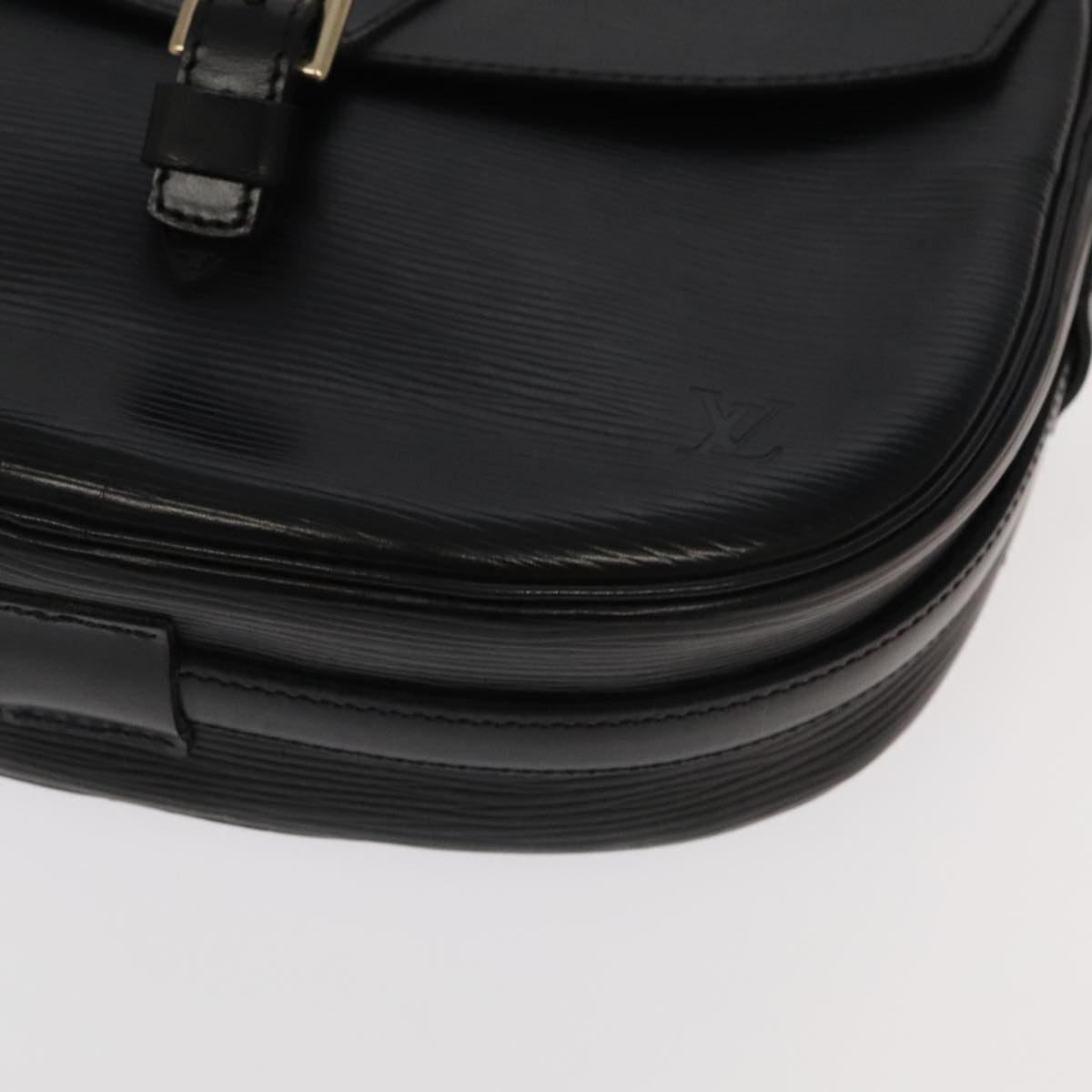LOUIS VUITTON Epi Jeune Fille MM Shoulder Bag Black M52152 LV ep6939