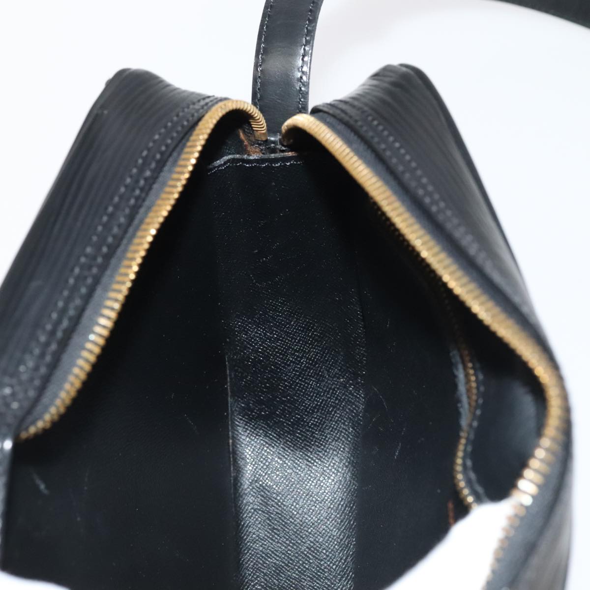 LOUIS VUITTON Epi Jeune Fille MM Shoulder Bag Black M52152 LV ep6939