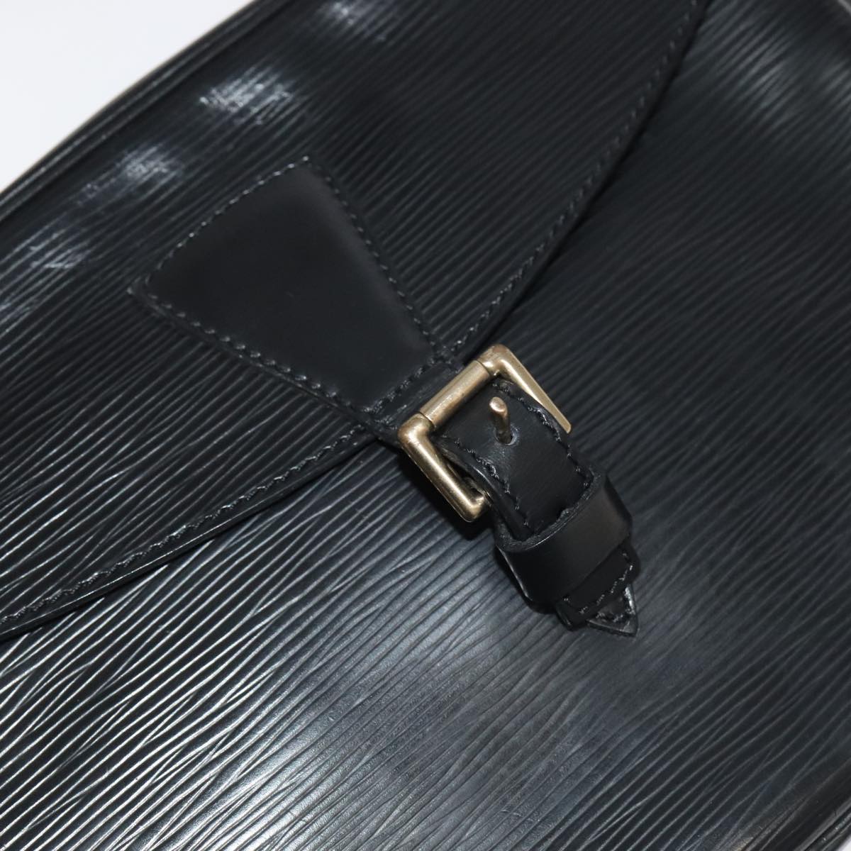 LOUIS VUITTON Epi Jeune Fille MM Shoulder Bag Black M52152 LV ep6939