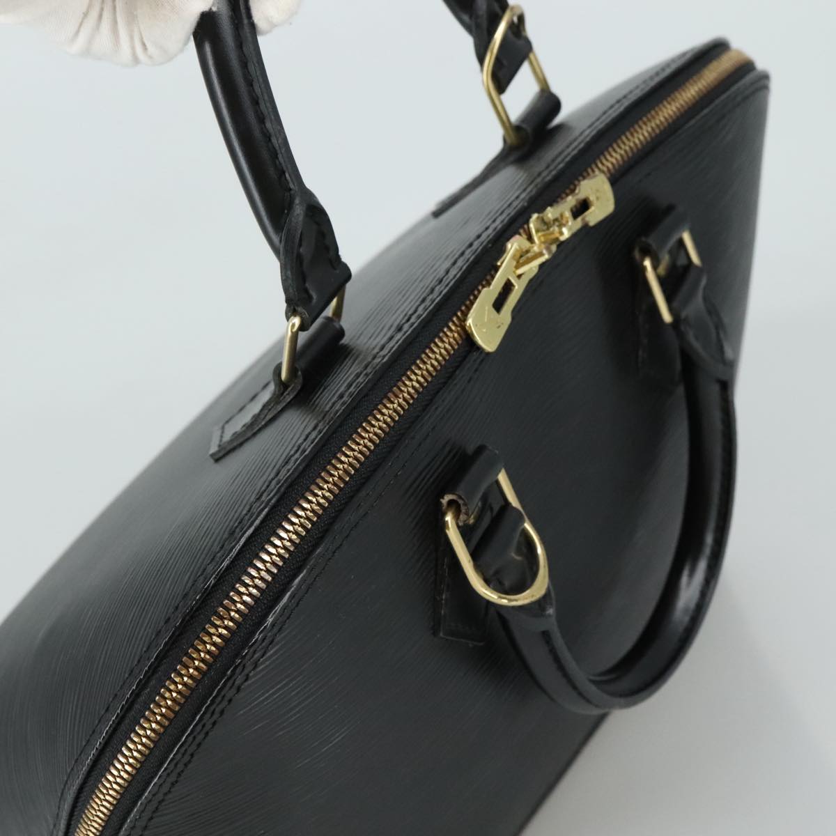 LOUIS VUITTON Epi Alma Hand Bag Black M52142 LV ep6954
