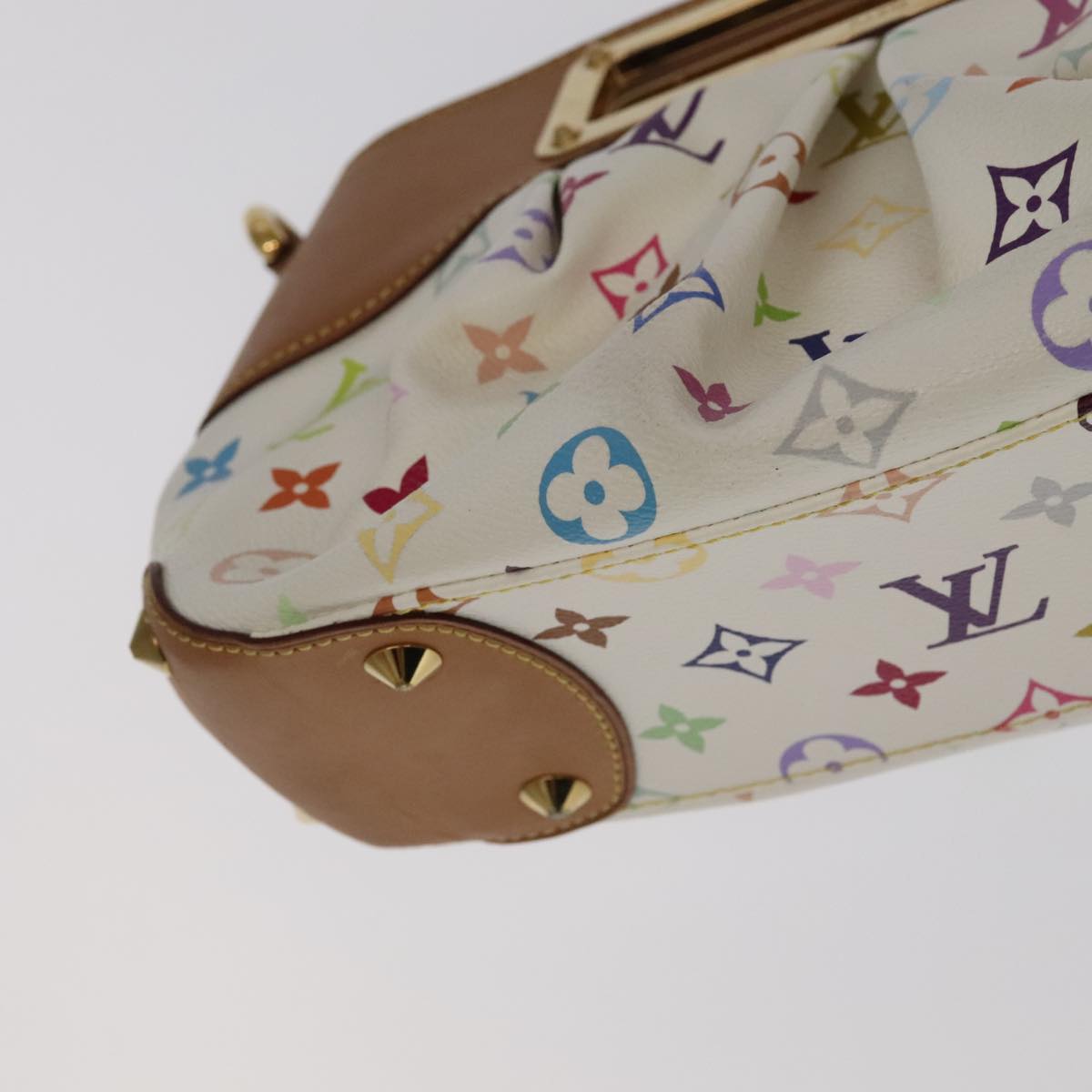 LOUIS VUITTON Monogram Multicolor Judy PM Shoulder Bag White M40257 ep6964