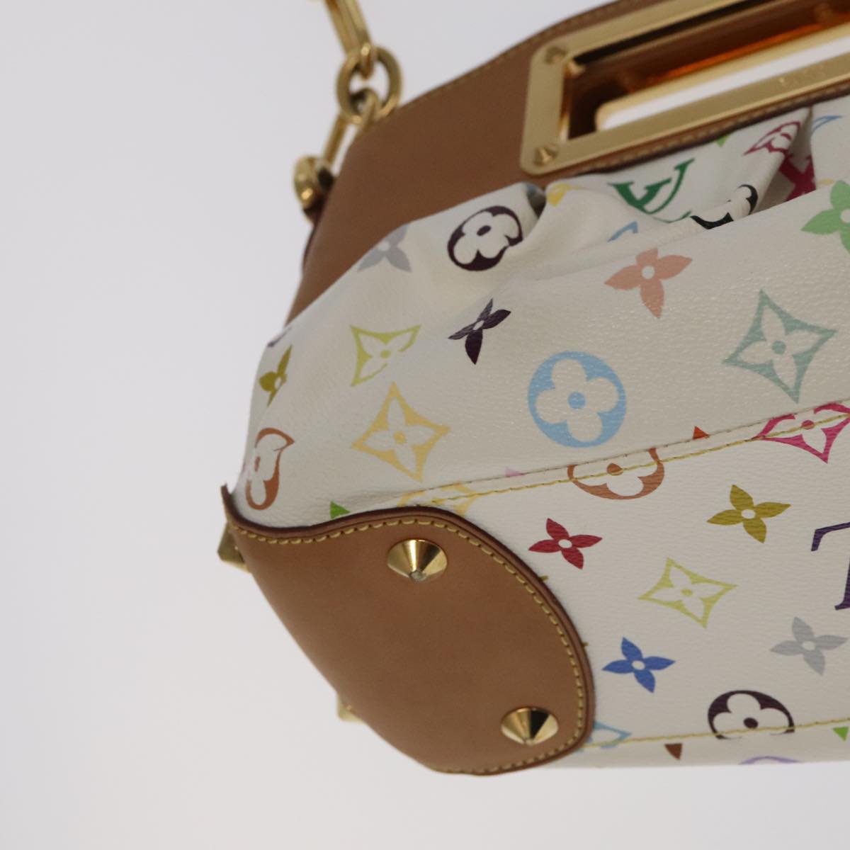 LOUIS VUITTON Monogram Multicolor Judy PM Shoulder Bag White M40257 ep6964