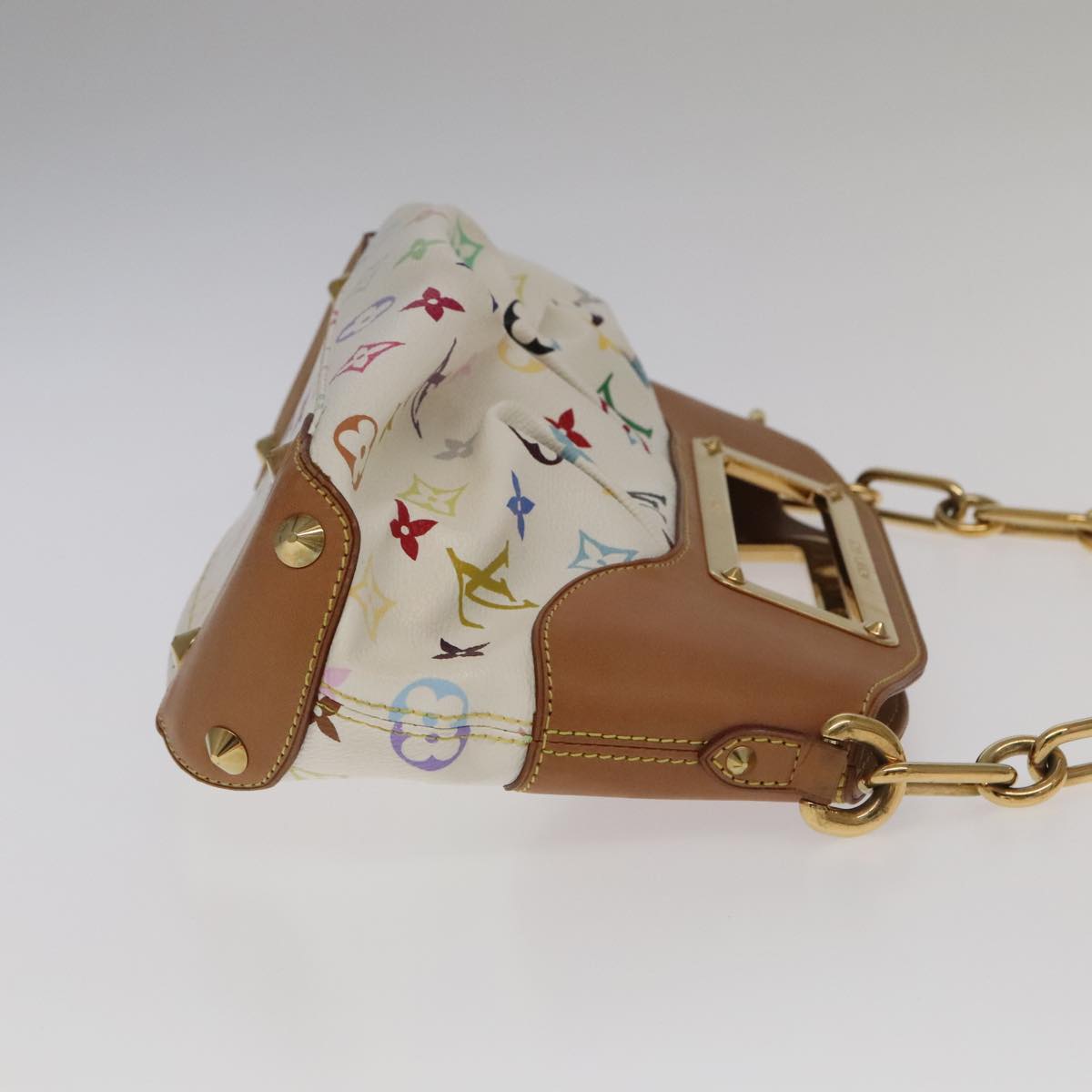 LOUIS VUITTON Monogram Multicolor Judy PM Shoulder Bag White M40257 ep6964