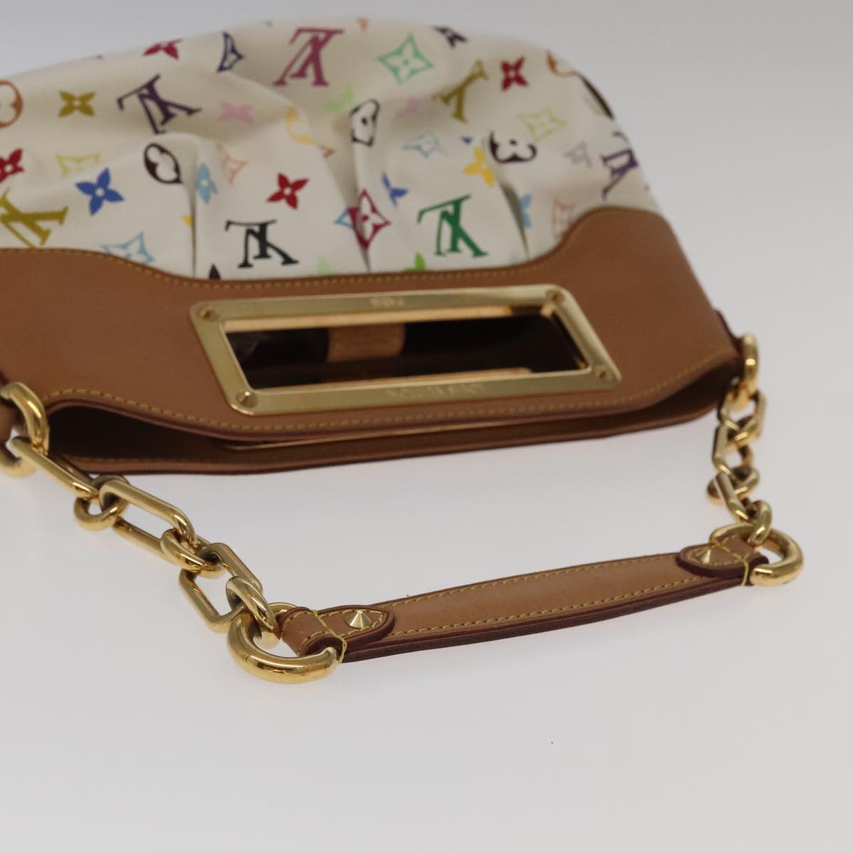 LOUIS VUITTON Monogram Multicolor Judy PM Shoulder Bag White M40257 ep6964