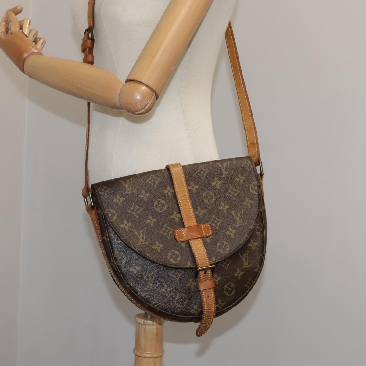 LOUIS VUITTON Monogram Chantilly GM Shoulder Bag M51232 LV ep6970