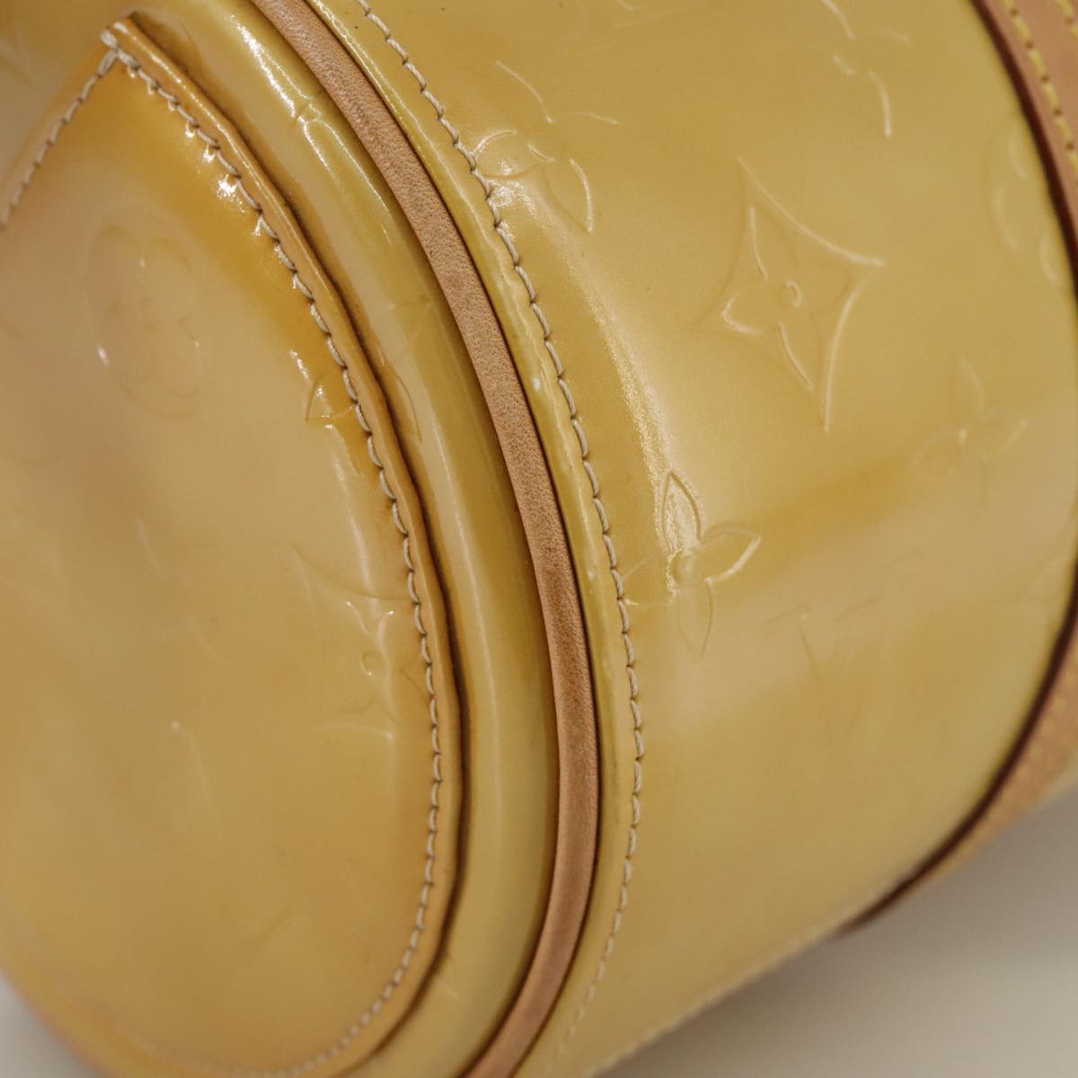 LOUIS VUITTON Monogram Vernis Bedford Hand Bag Beige M91006 LV ep6976