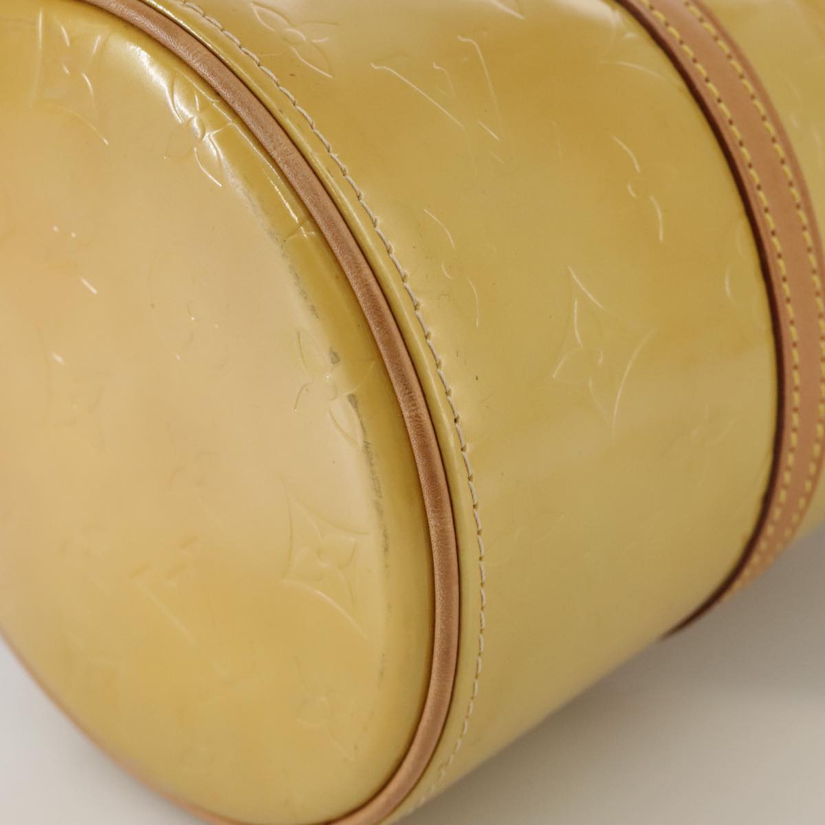 LOUIS VUITTON Monogram Vernis Bedford Hand Bag Beige M91006 LV ep6976