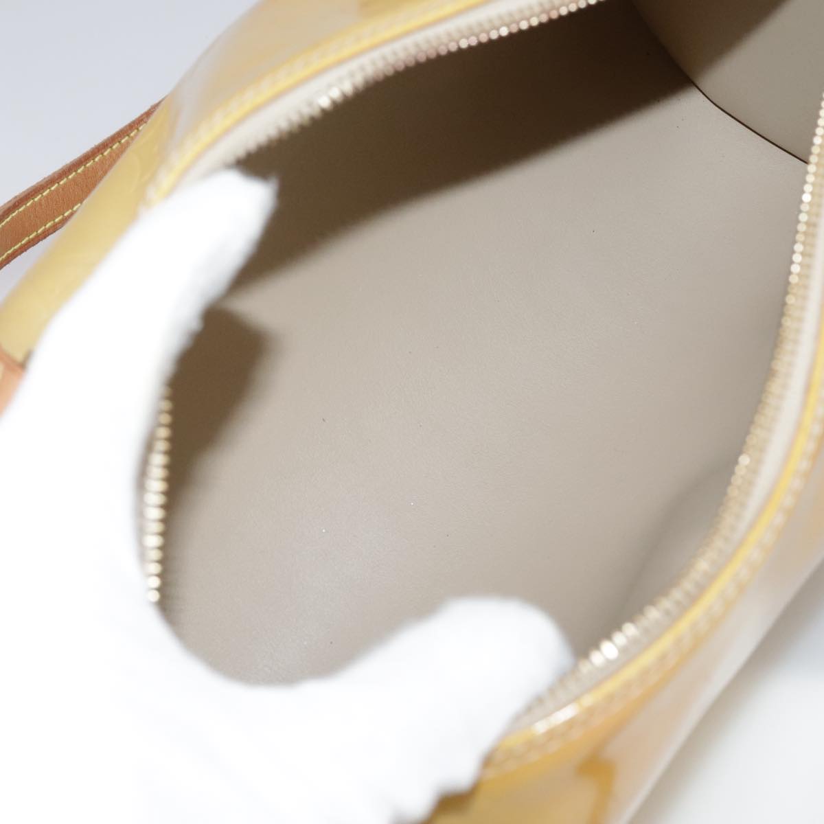 LOUIS VUITTON Monogram Vernis Bedford Hand Bag Beige M91006 LV ep6976