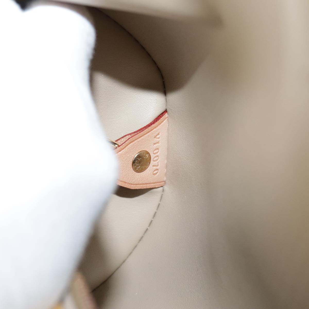 LOUIS VUITTON Monogram Vernis Bedford Hand Bag Beige M91006 LV ep6976