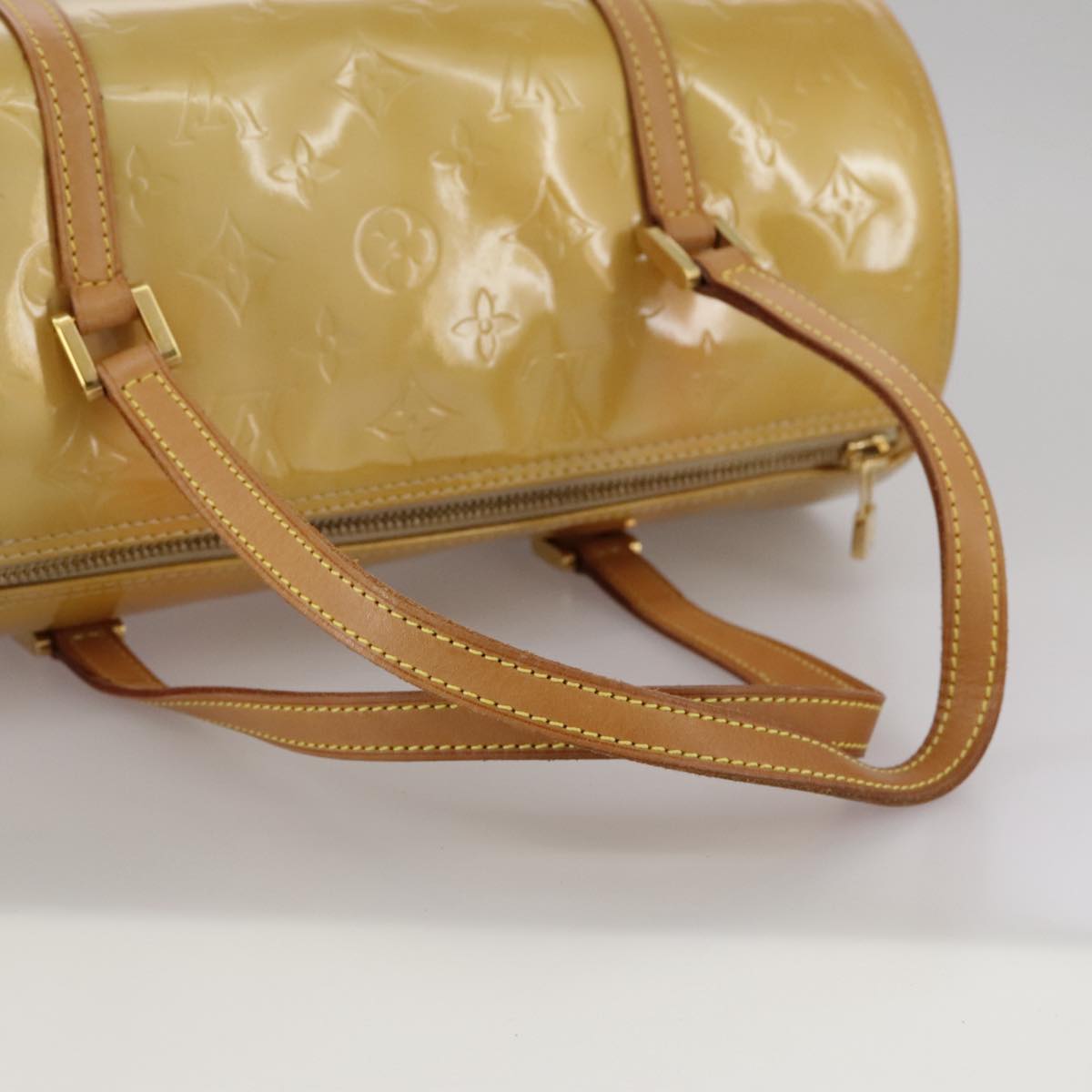LOUIS VUITTON Monogram Vernis Bedford Hand Bag Beige M91006 LV ep6976