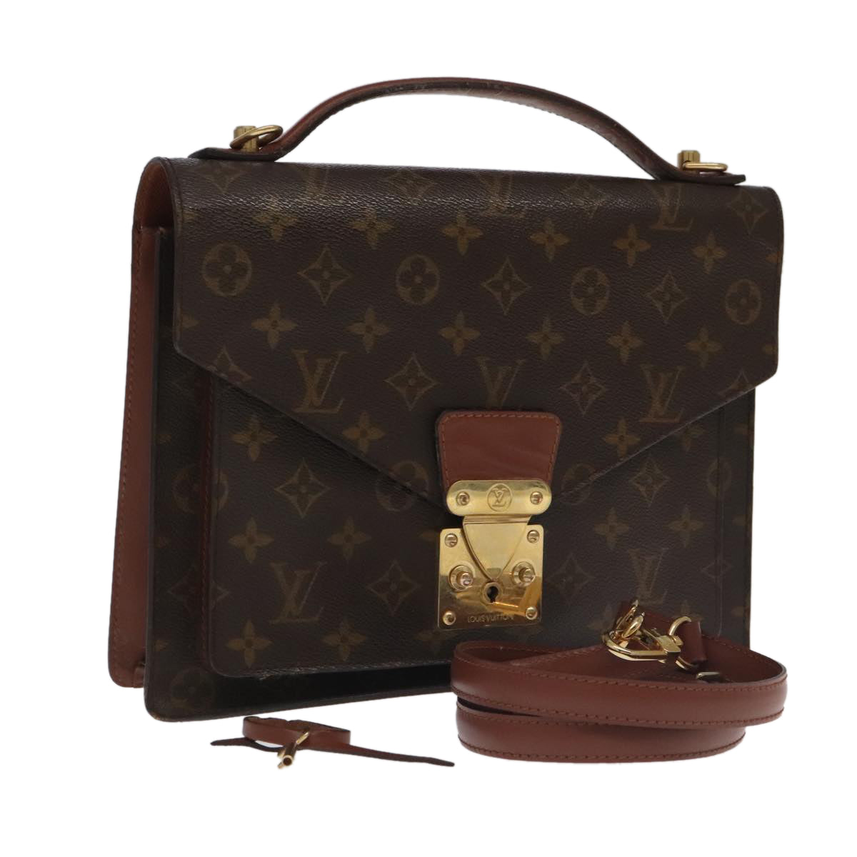 LOUIS VUITTON Monogram Monceau 28 Hand Bag 2way M51185 LV ep6990