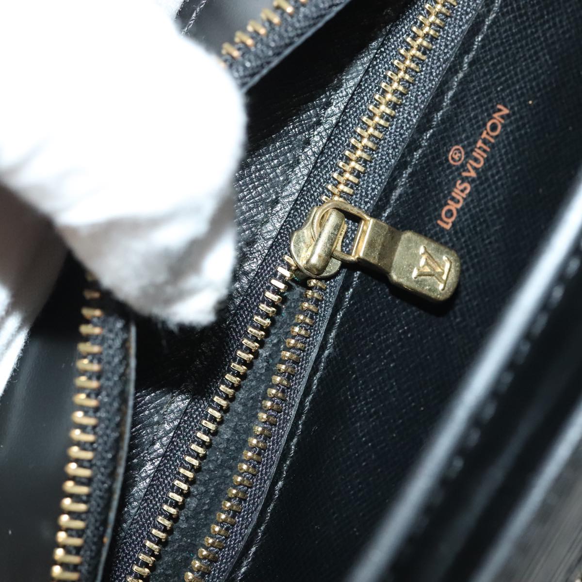 LOUIS VUITTON Epi Angian Shoulder Bag 2way Black M52112 LV ep6996